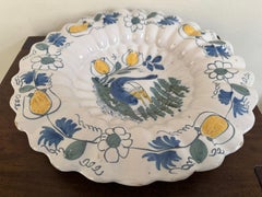17th Century Dutch Delft Lobbed Dish