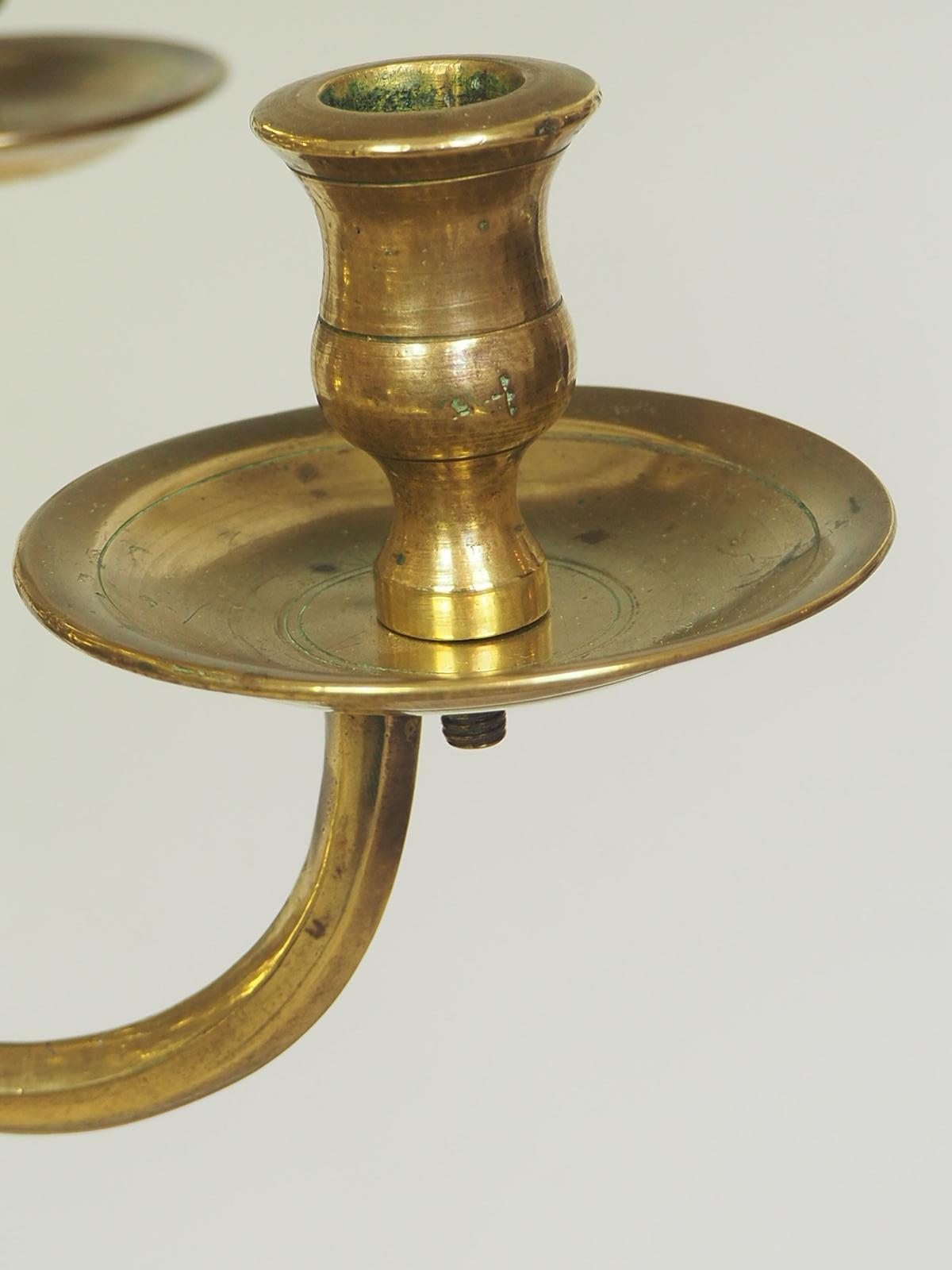 17th Century Dutch Flemish Brass Chandelier 5