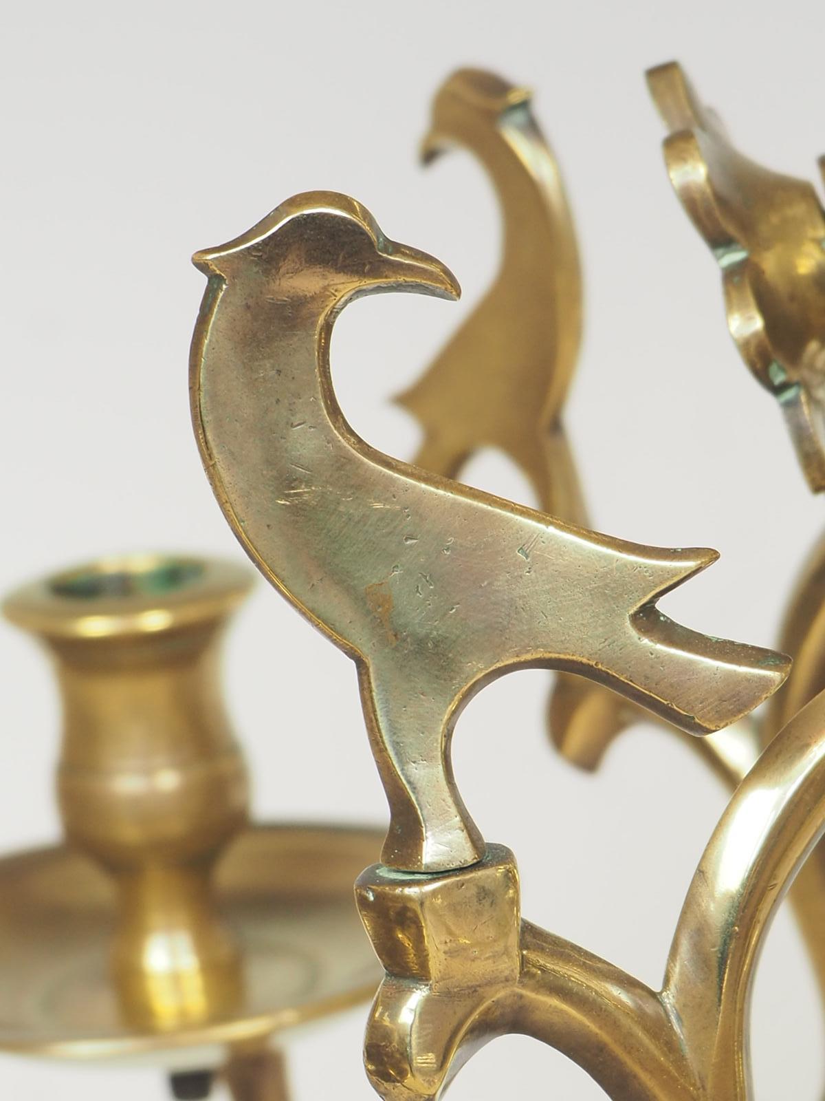 17th Century Dutch Flemish Brass Chandelier 9