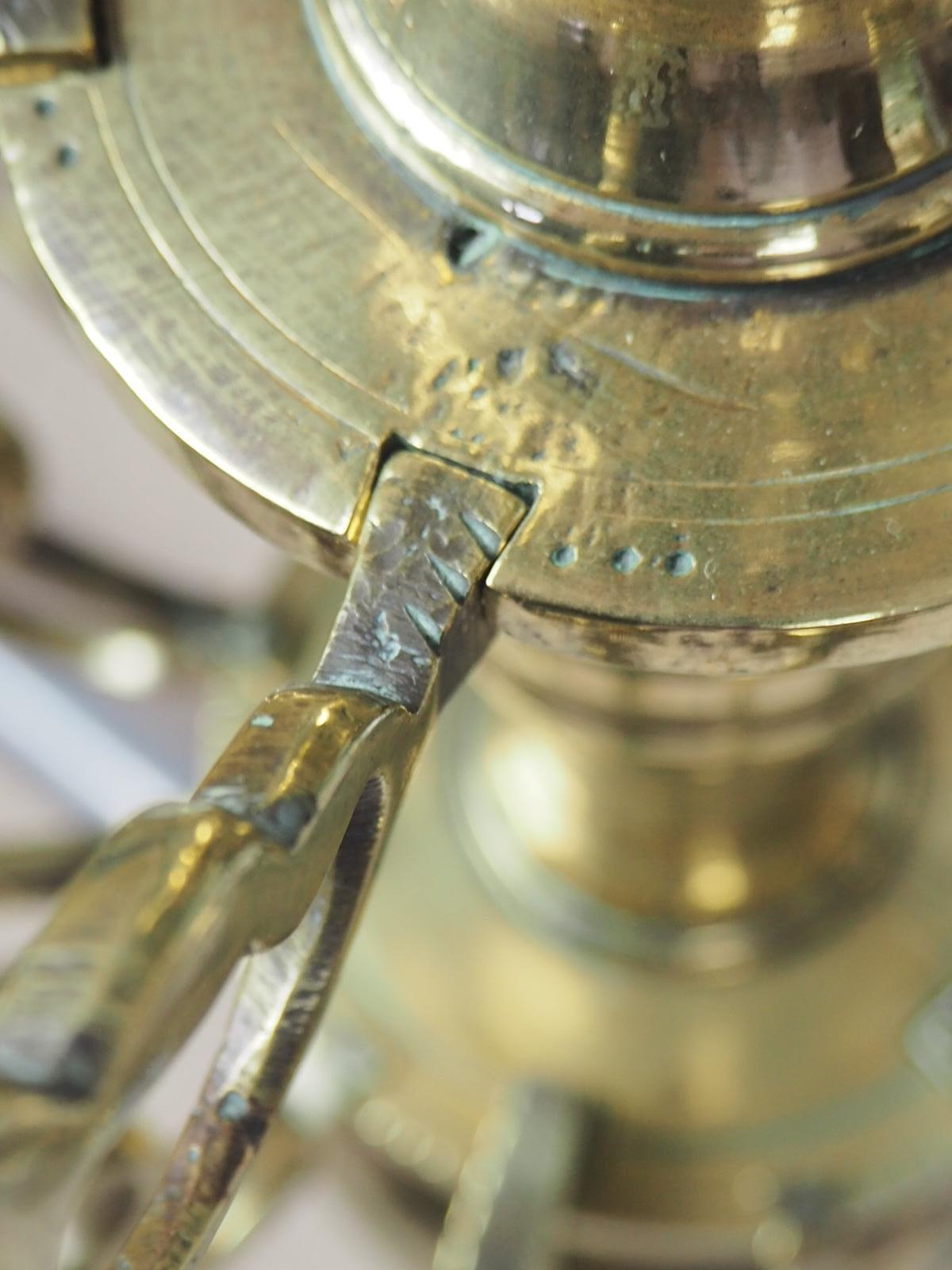 British 17th Century Dutch Flemish Brass Chandelier