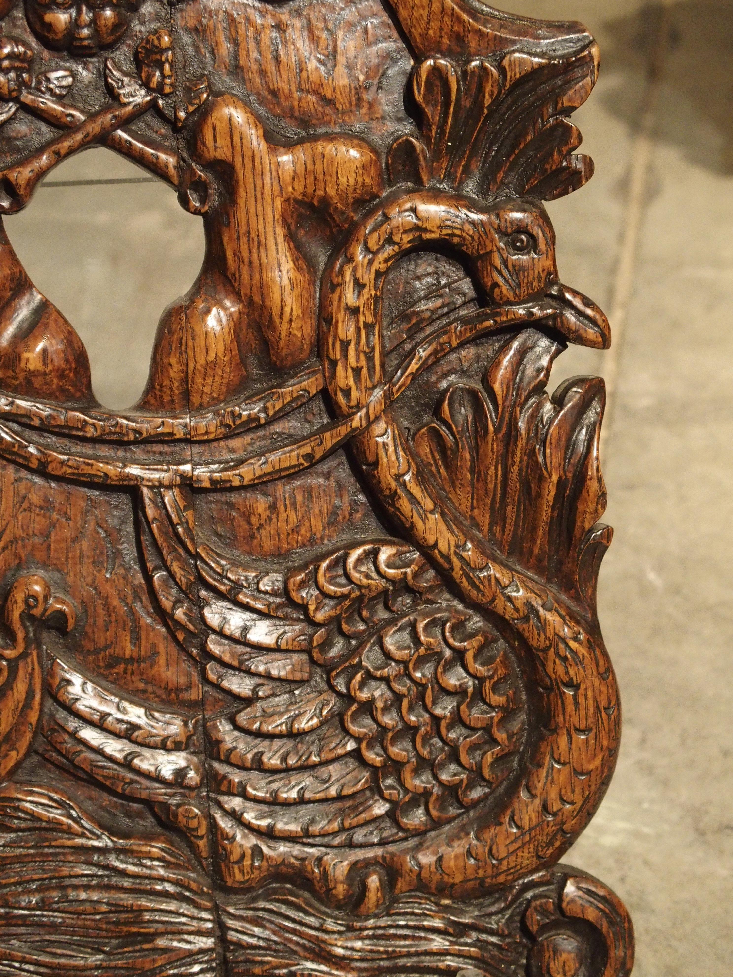 18th Century and Earlier 17th Century Dutch Golden Age Carving of the Swan Knight