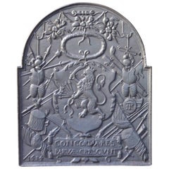 17th Century Dutch Louis XIV 'Coat of Arms' Fireback