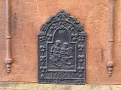 17th Century Dutch Louis XIV 'Cupids' Fireback