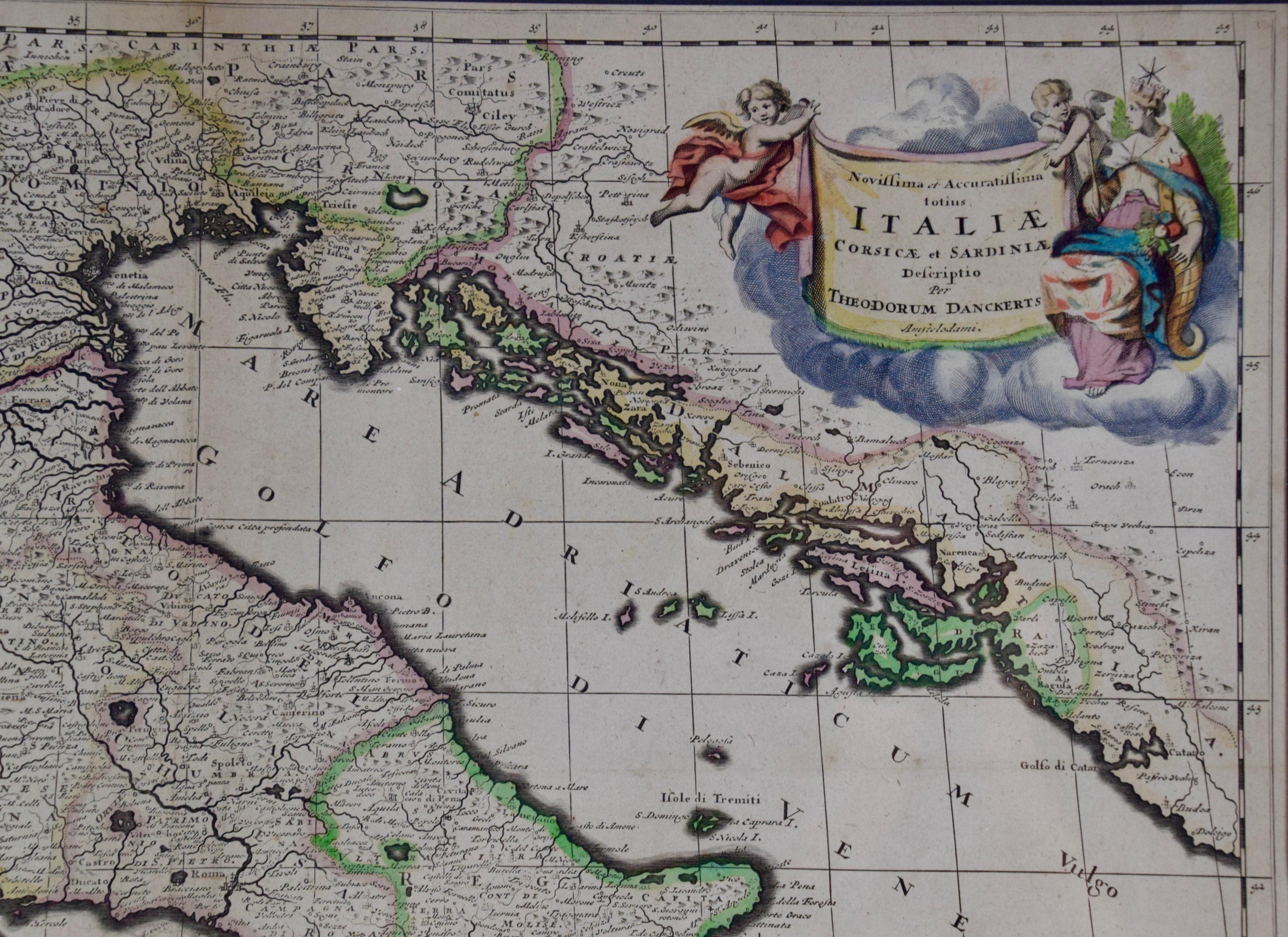 carte corse et italie