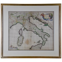 Antique Italy, Sicily, Sardinia, Corsica and Dalmatian Coast: A 17th Century Dutch Map