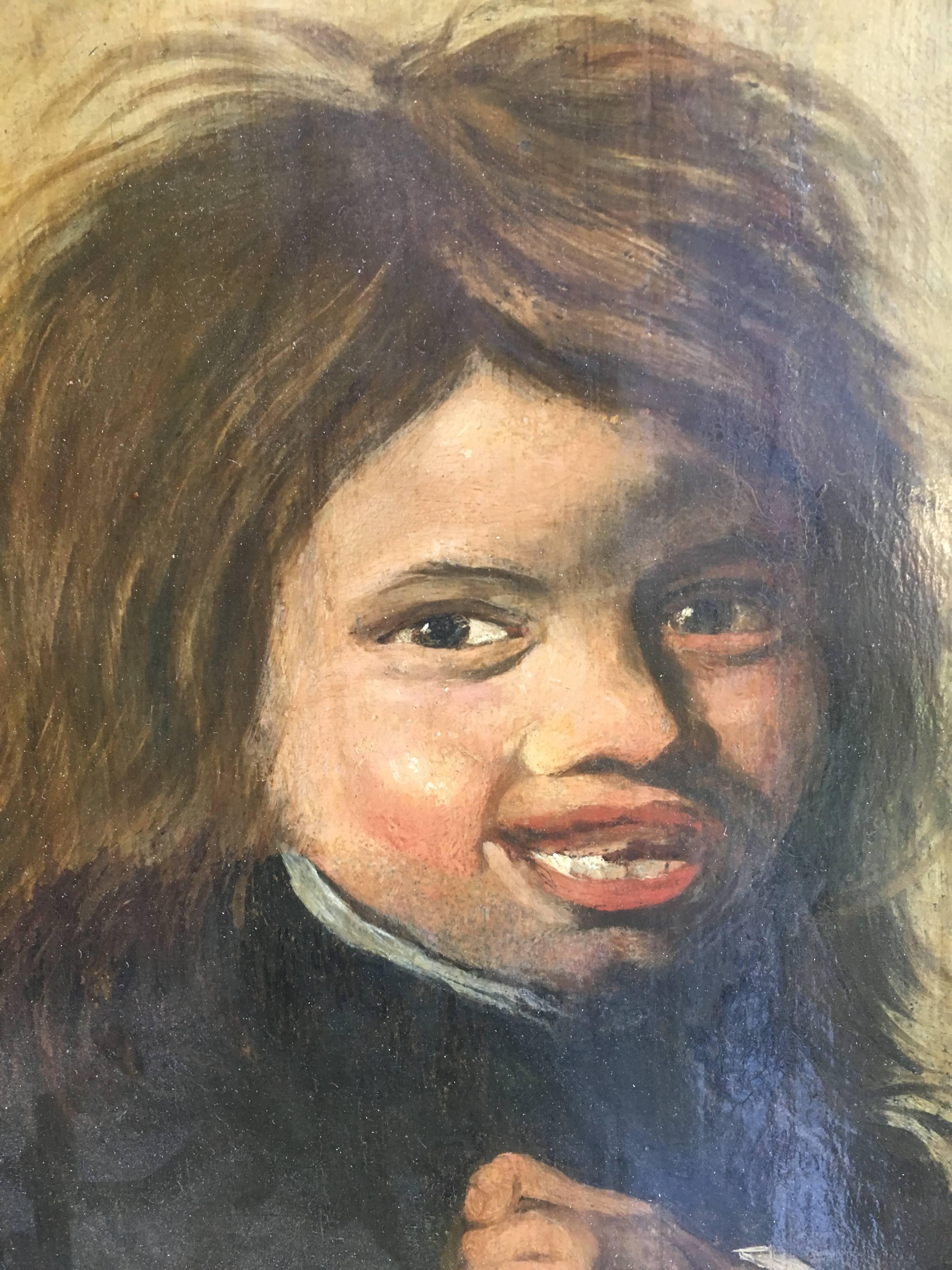 Painted 17th Century Dutch or Flemish Portrait