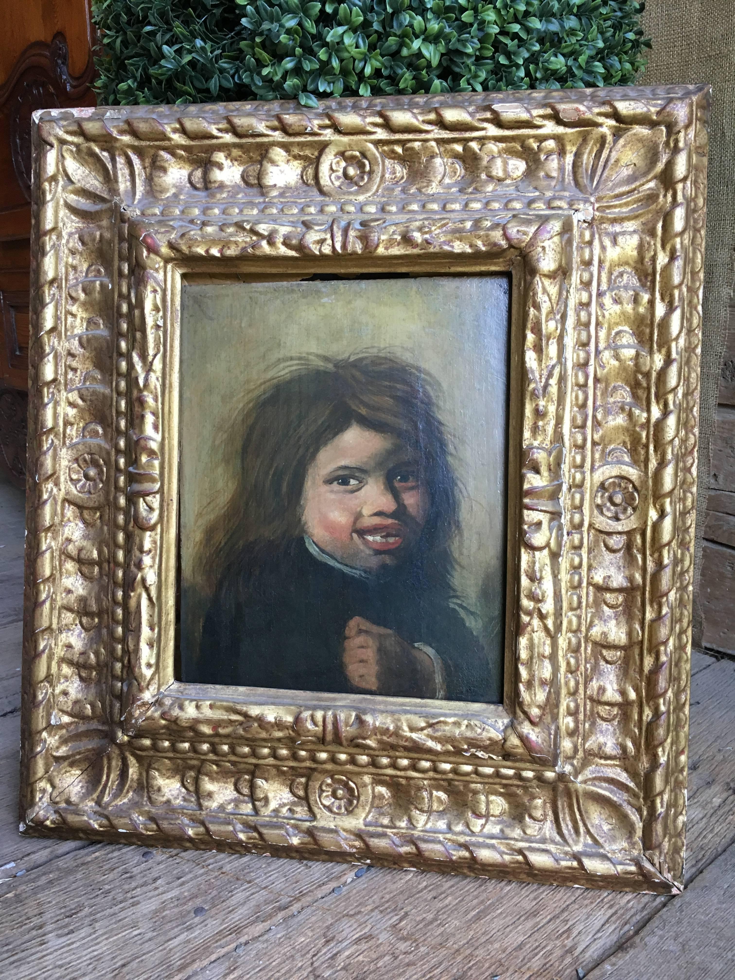Wood 17th Century Dutch or Flemish Portrait