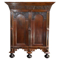 Used 17th Century Dutch Renaissance Cabinet with Arched Doors