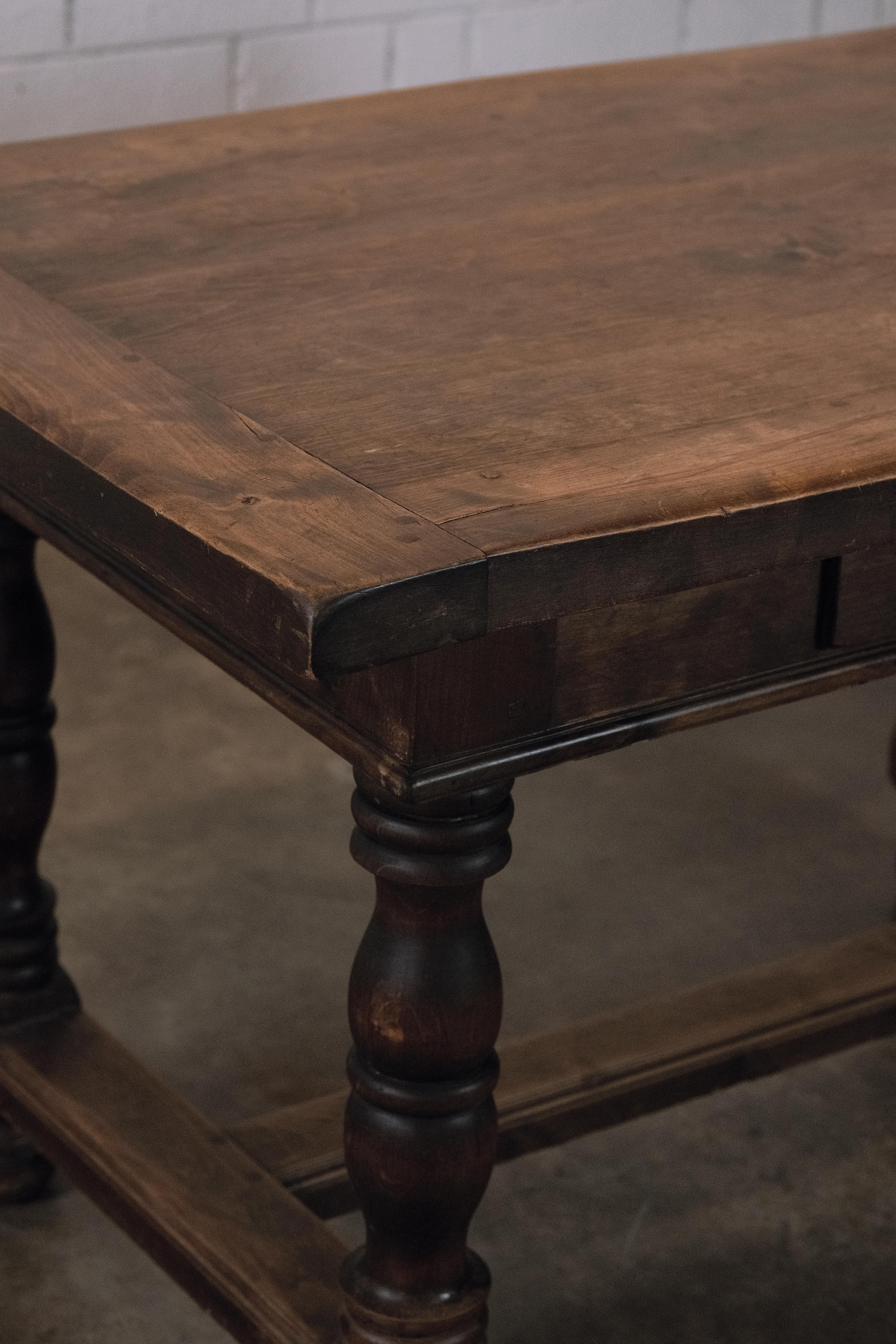 17. Jahrhundert Niederländische Renaissance Eiche 'Bolpoot Tafel' Tisch im Angebot 1
