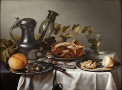 Antique A still life with a meat pie - Dutch school, 17th century