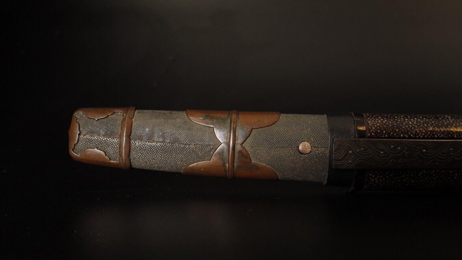 Leather 17th Century Edo Period Samurai Katana Sword Scabbards
