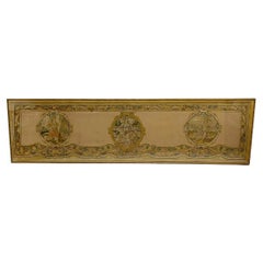 Panel bordado del siglo XVII con tres Virtudes Teologales