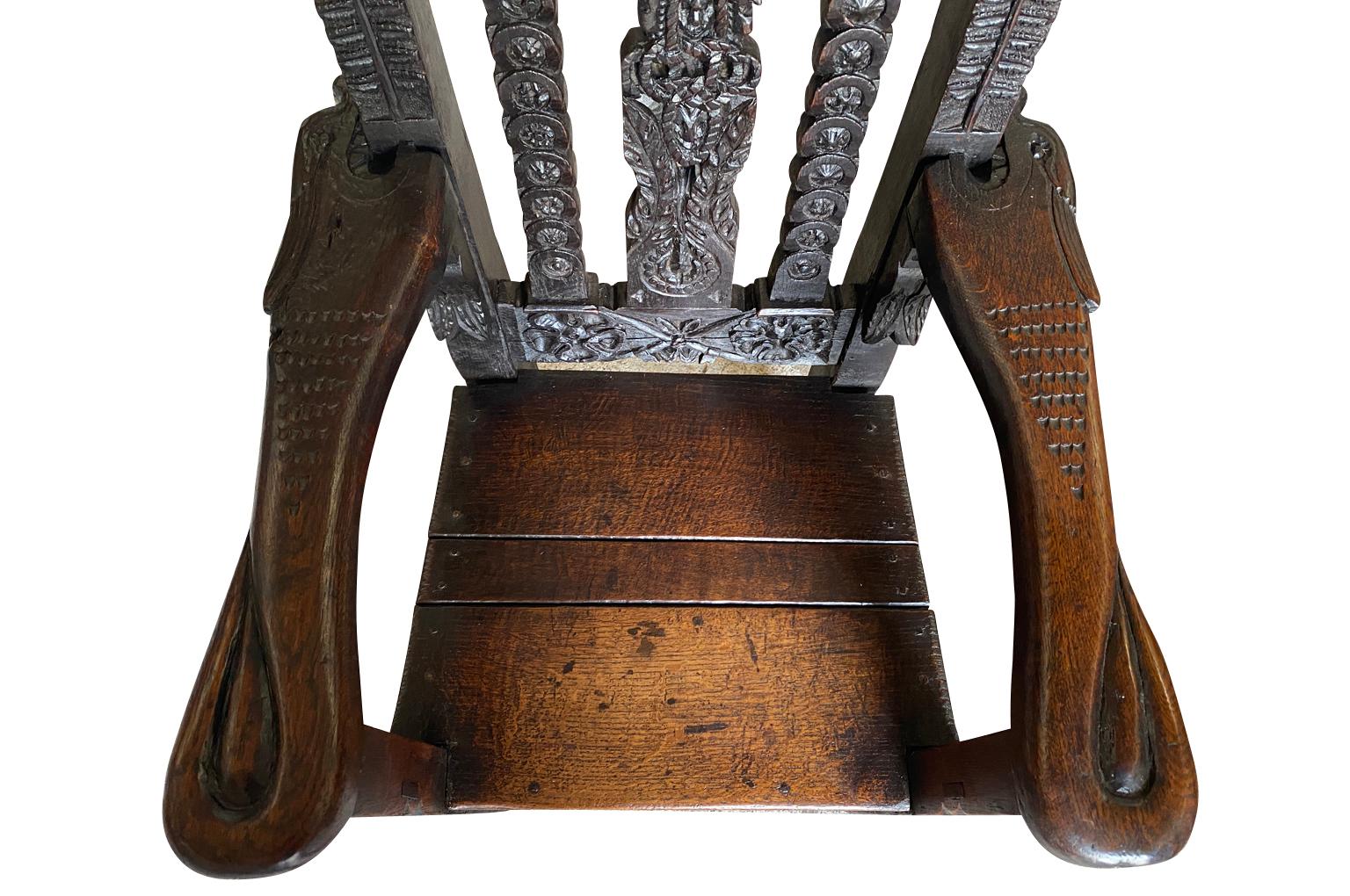 Englischer Sessel aus dem 17. Jahrhundert im Angebot 5