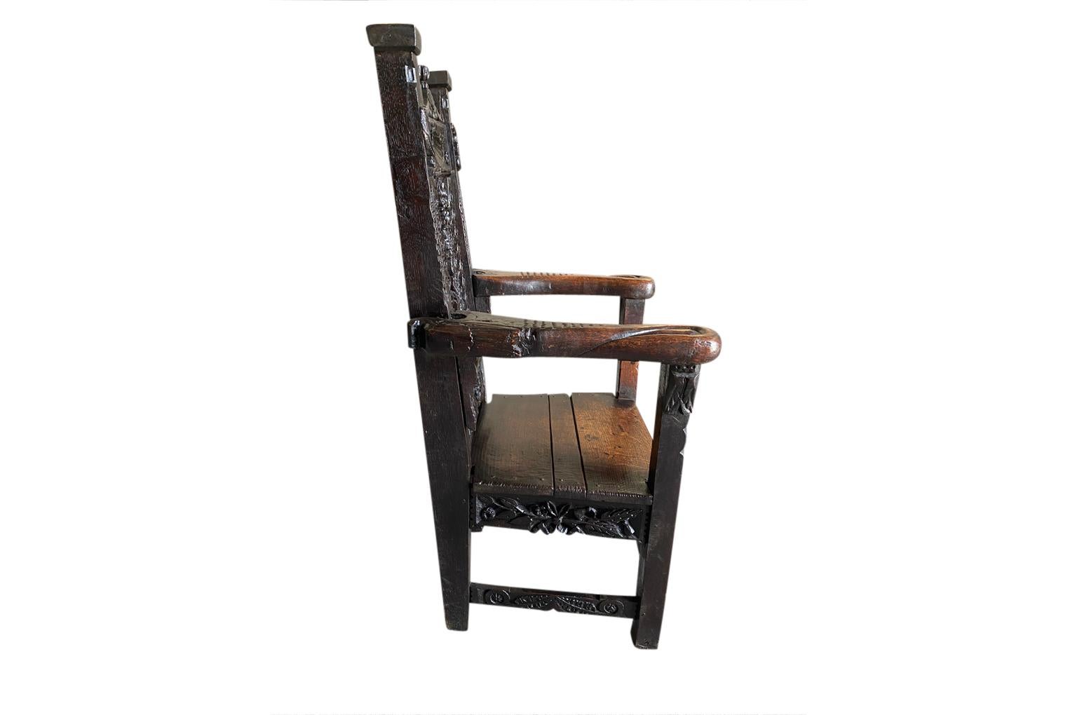 Englischer Sessel aus dem 17. Jahrhundert im Angebot 8