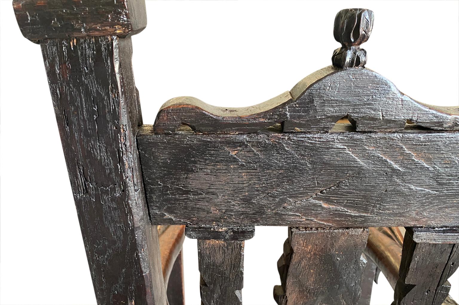 Englischer Sessel aus dem 17. Jahrhundert im Angebot 10