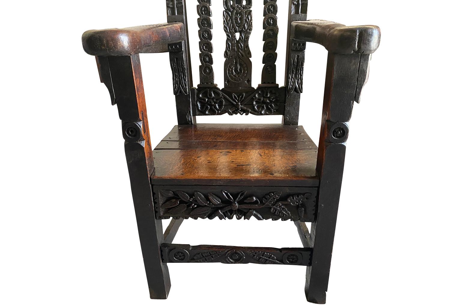 Englischer Sessel aus dem 17. Jahrhundert im Angebot 1
