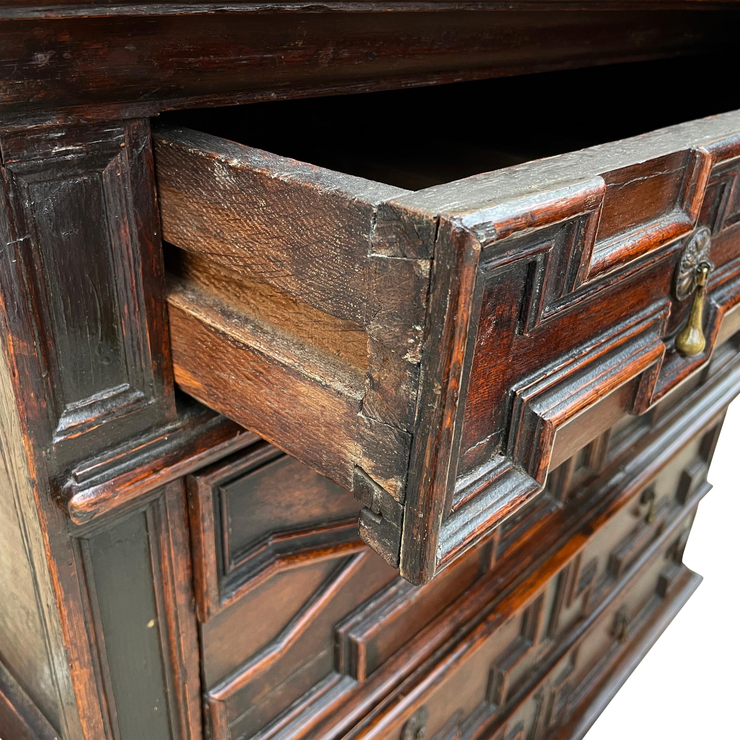 17th Century English Charles II Chest of Drawers 7