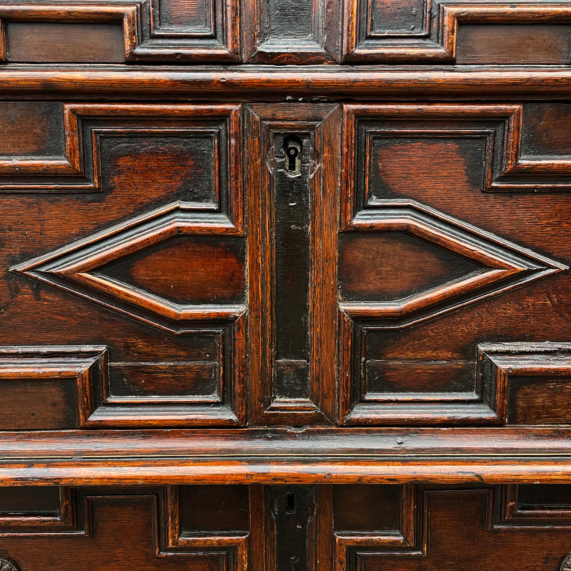 17th Century English Charles II Chest of Drawers 2