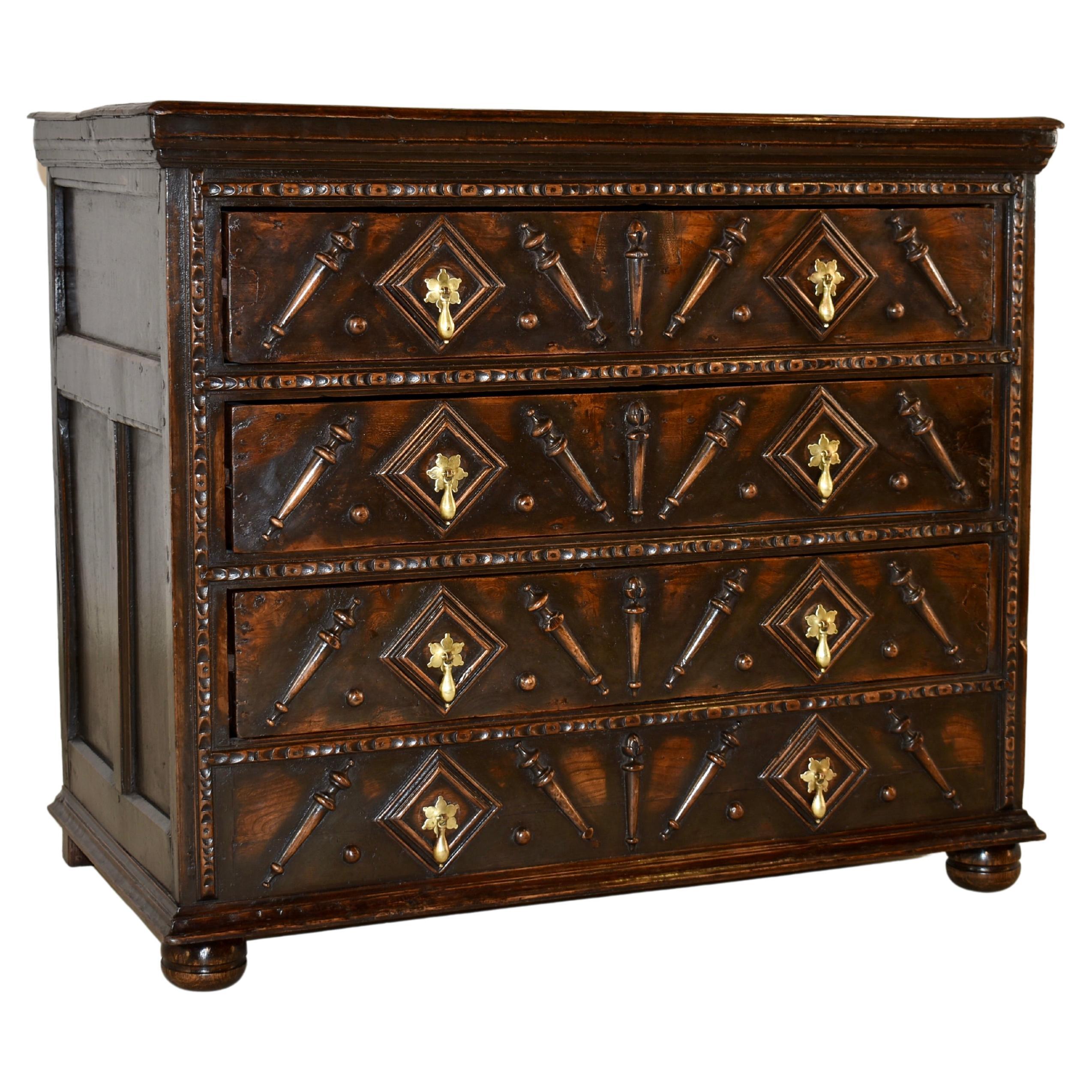 17th Century English Chest of Drawers For Sale