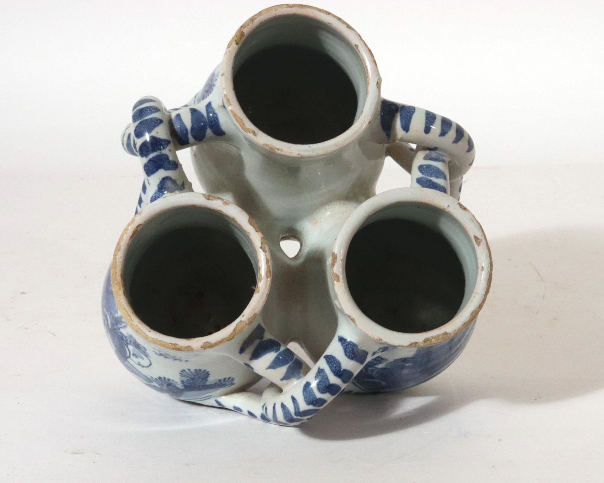 17th Century English Delftware Fuddling Cup 3