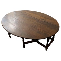 17th Century English Gate-Leg Oak Table