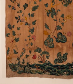 17th Century English Jacobean Crewelwork Hanging