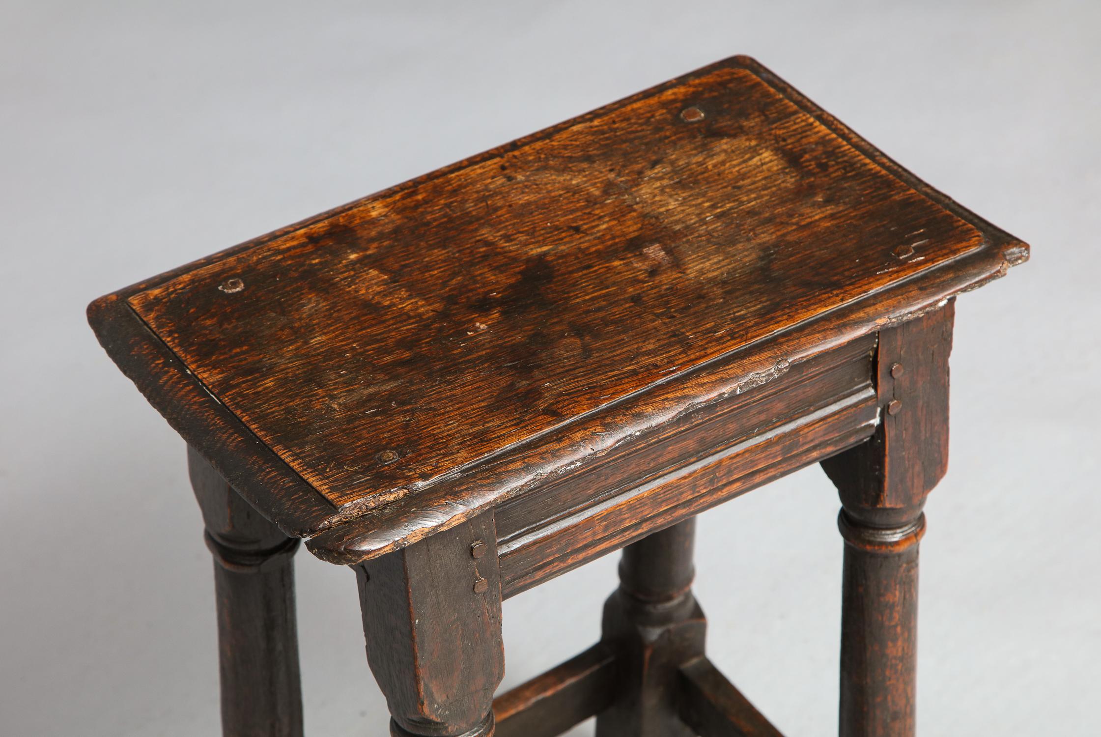 Late 17th Century 17th Century English Joint Stool