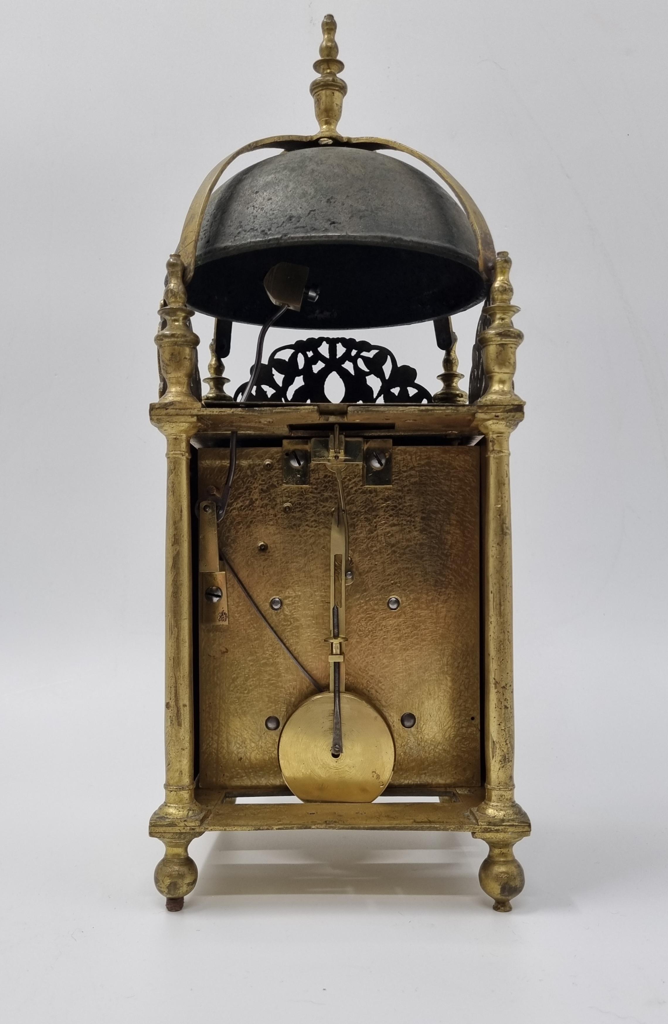 17th-Century English Lantern Clock by Ignatius Huggeford For Sale 2