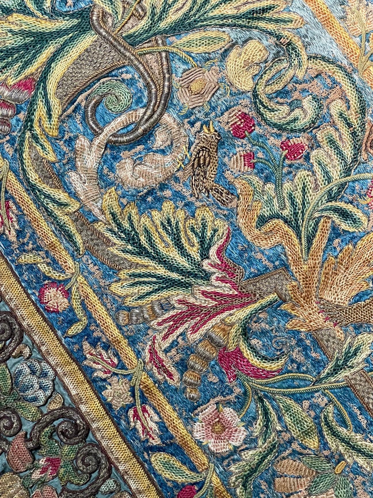 Panneau de broderie anglaise du 17e siècle en vente 4