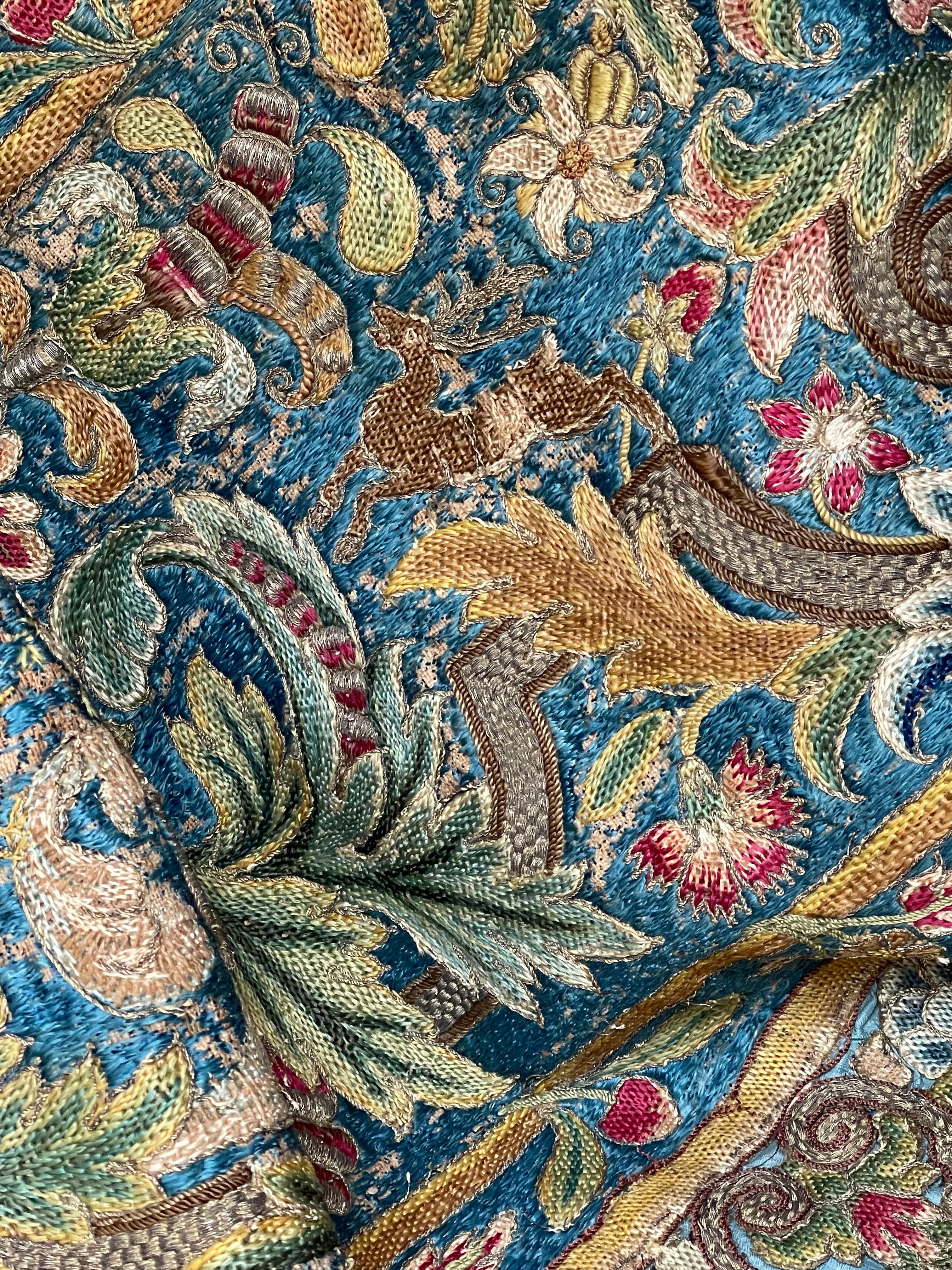 Panneau de broderie anglaise du 17e siècle en vente 5