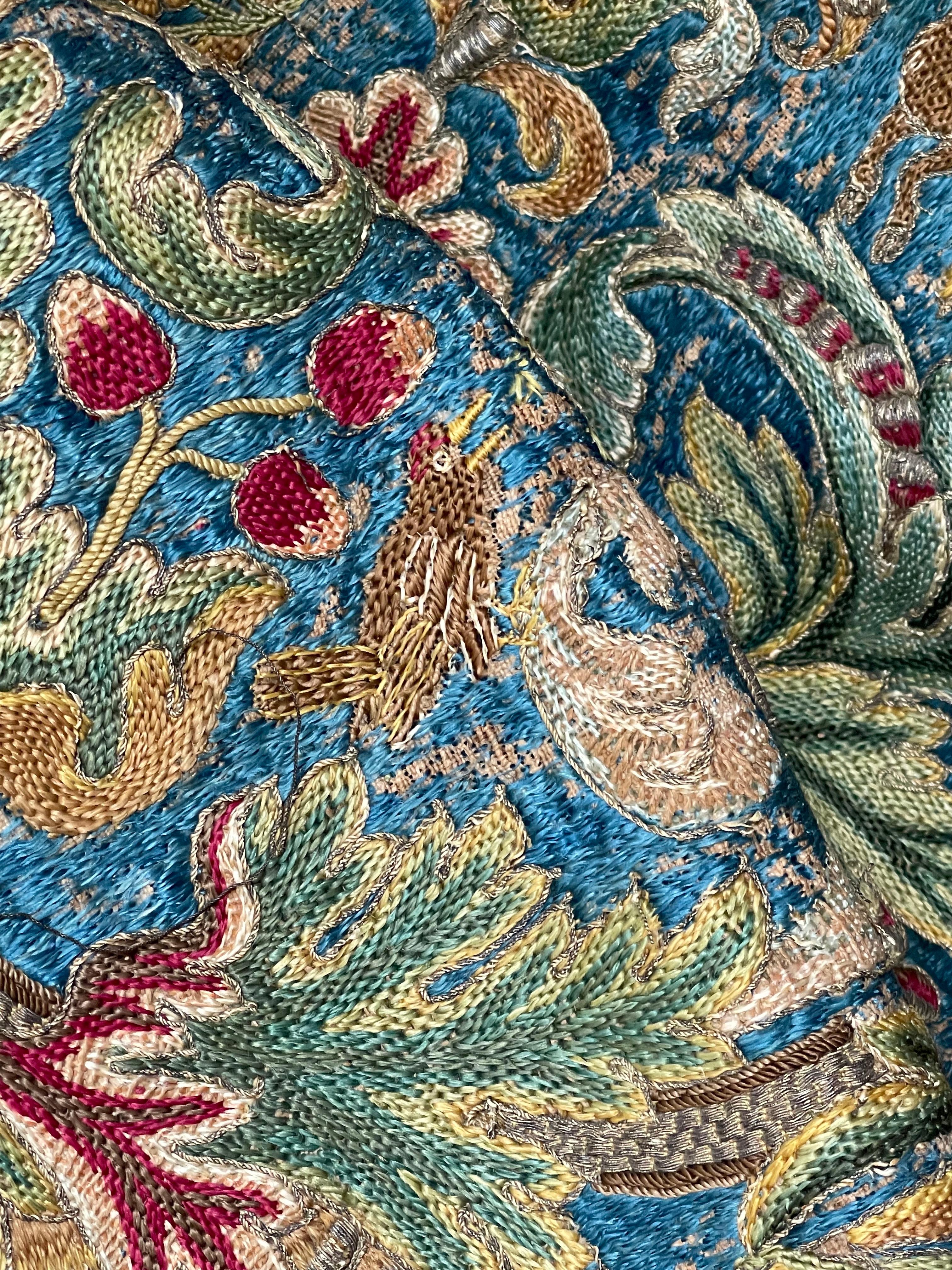 Panneau de broderie anglaise du 17e siècle en vente 6
