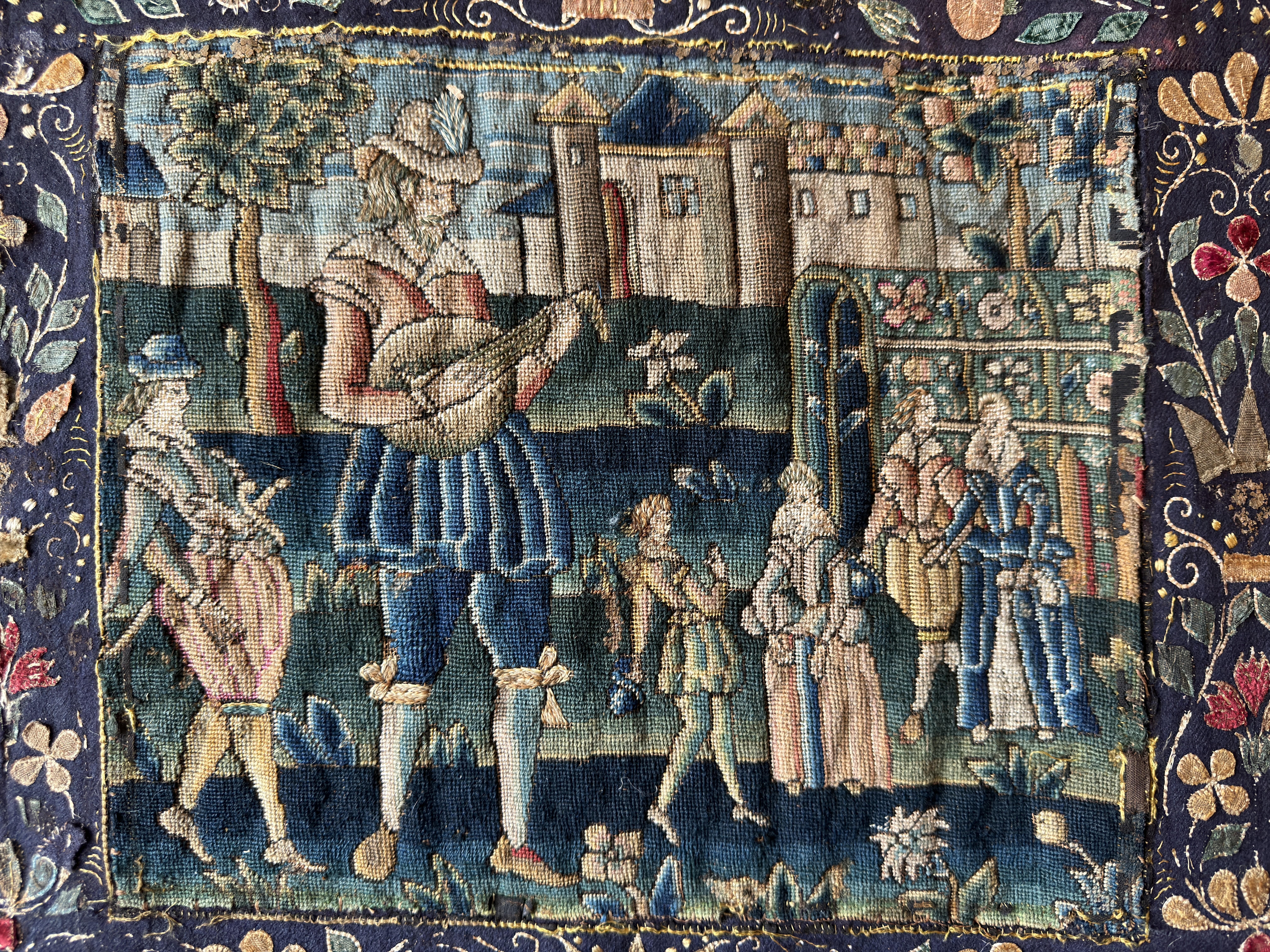 17th Century English Needlework Panel For Sale 2