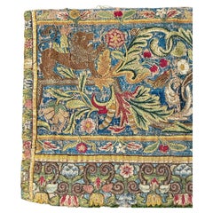 Panneau de broderie anglaise du 17e siècle
