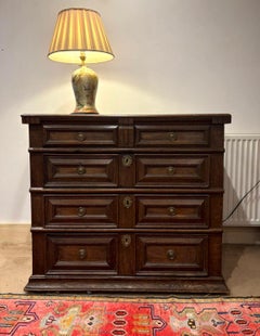 17th Century English Oak And Walnut Chest