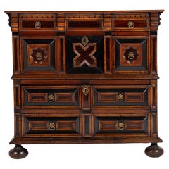 17th Century English Oak and Walnut Chest of Drawers
