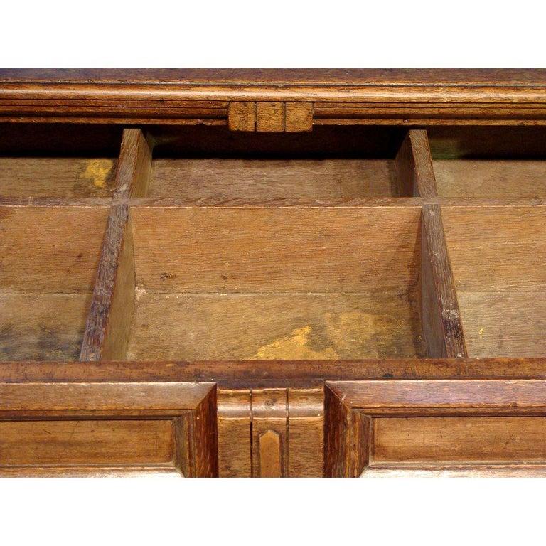 Mid-17th Century 17th Century English Oak And Walnut Chest For Sale