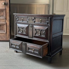 17th century English oak chest of drawers