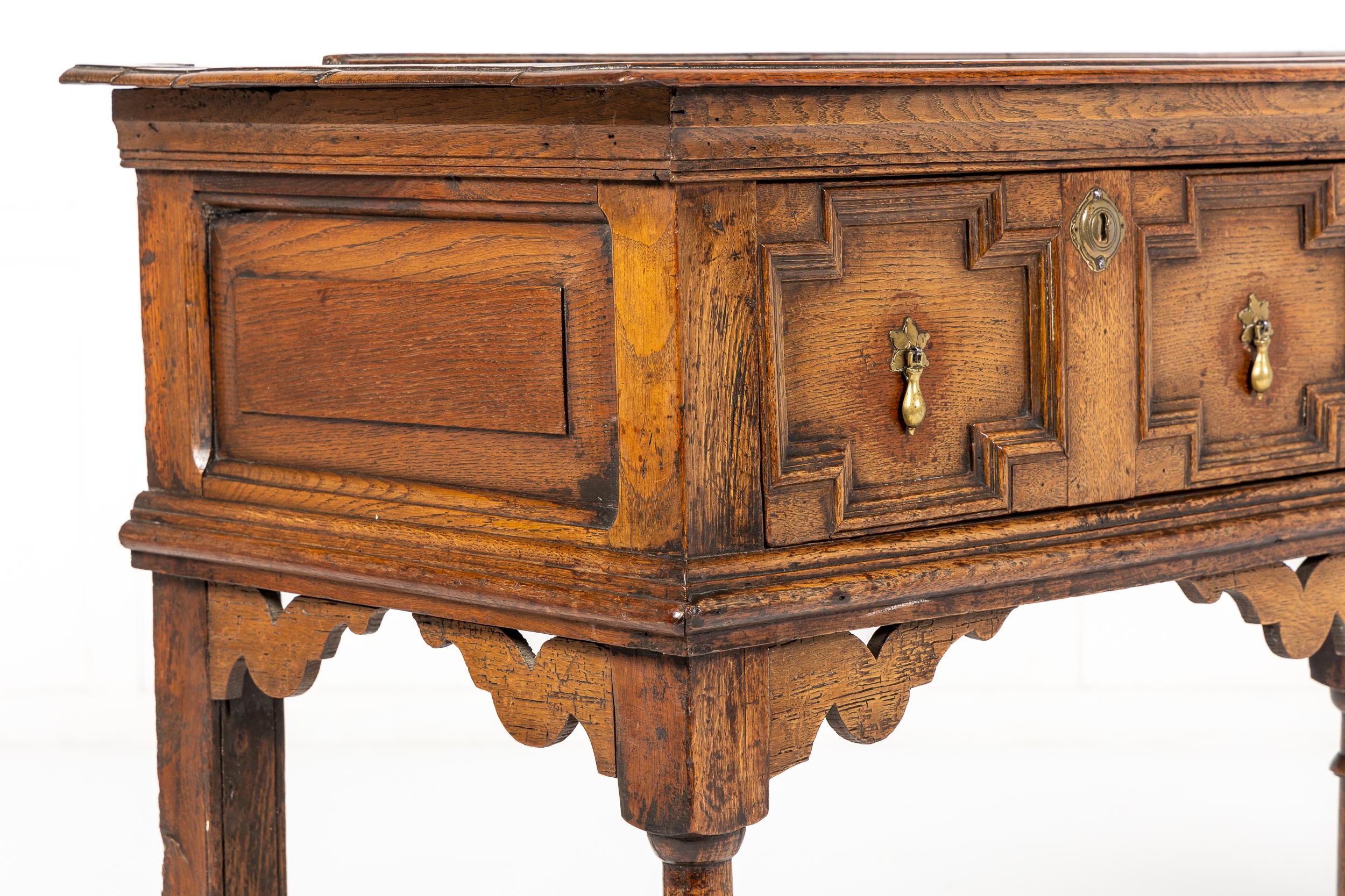 17th Century English Oak Dresser Base 2