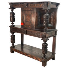 17th Century English Oak Elizabethan Livery Cupboard