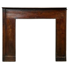 17th Century English Country Style Oak Fire Mantel