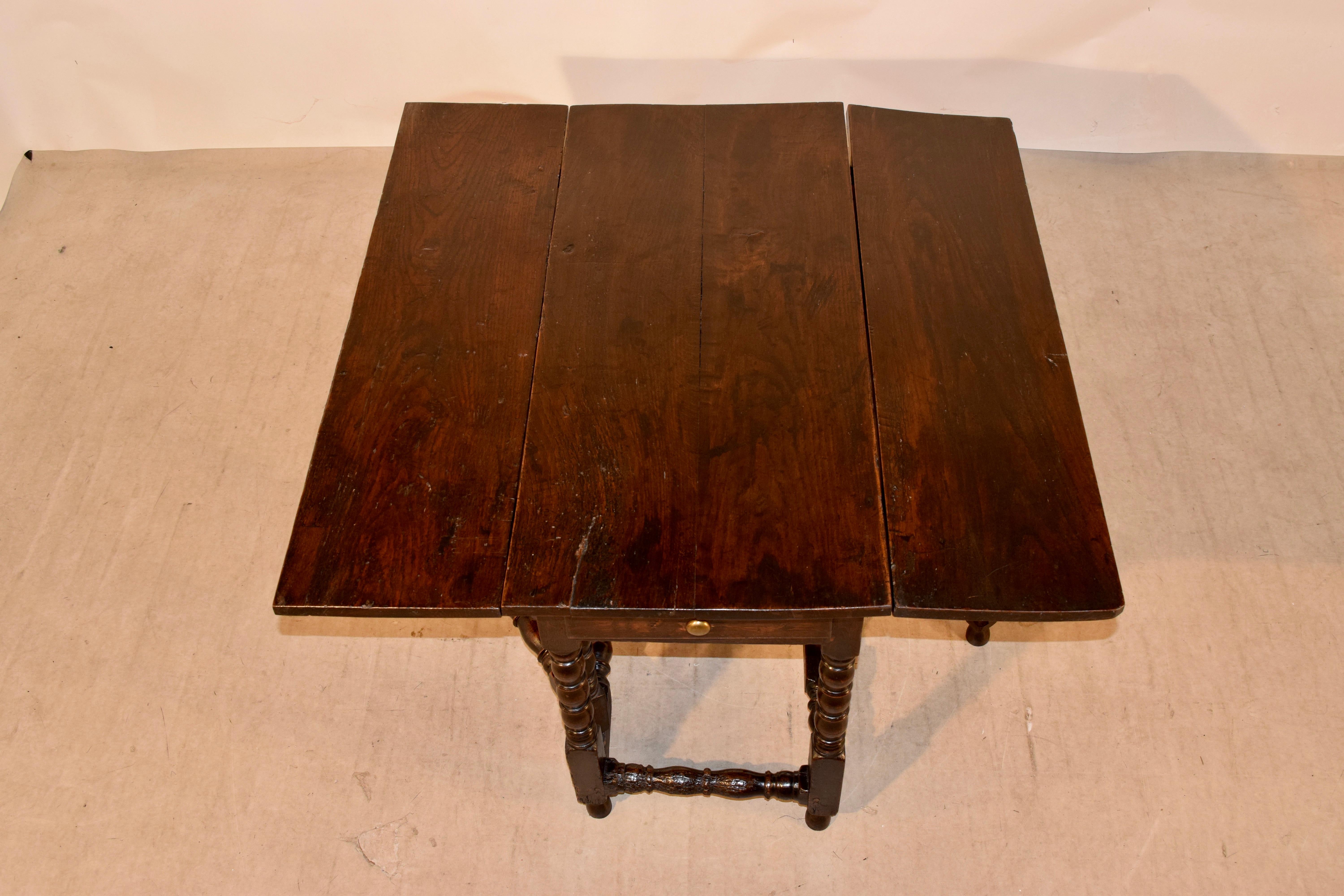 17th Century English Oak Gateleg Table For Sale 1