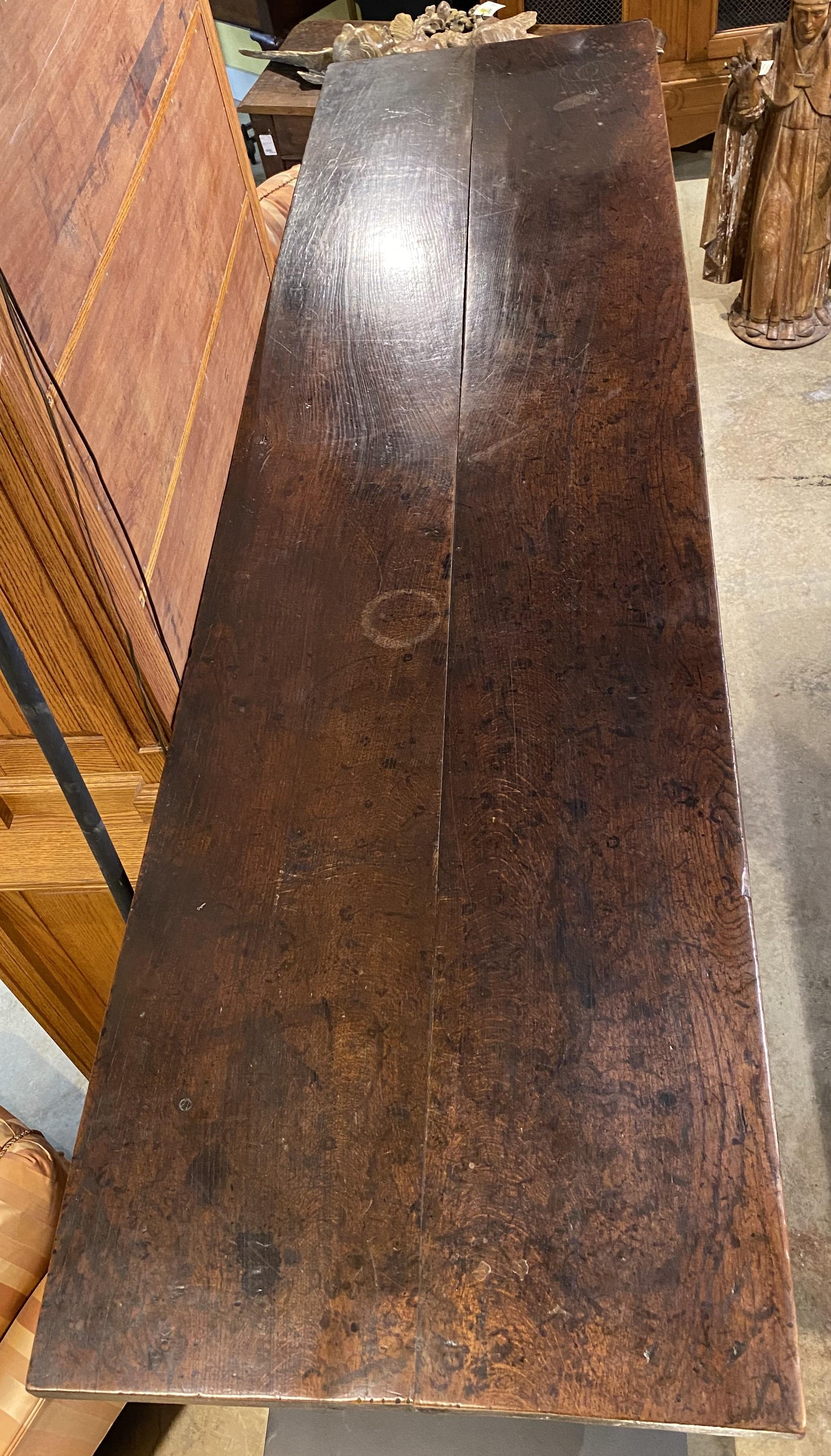 Hand-Carved 17th Century English Oak Heavily Carved Sideboard or Serving Table
