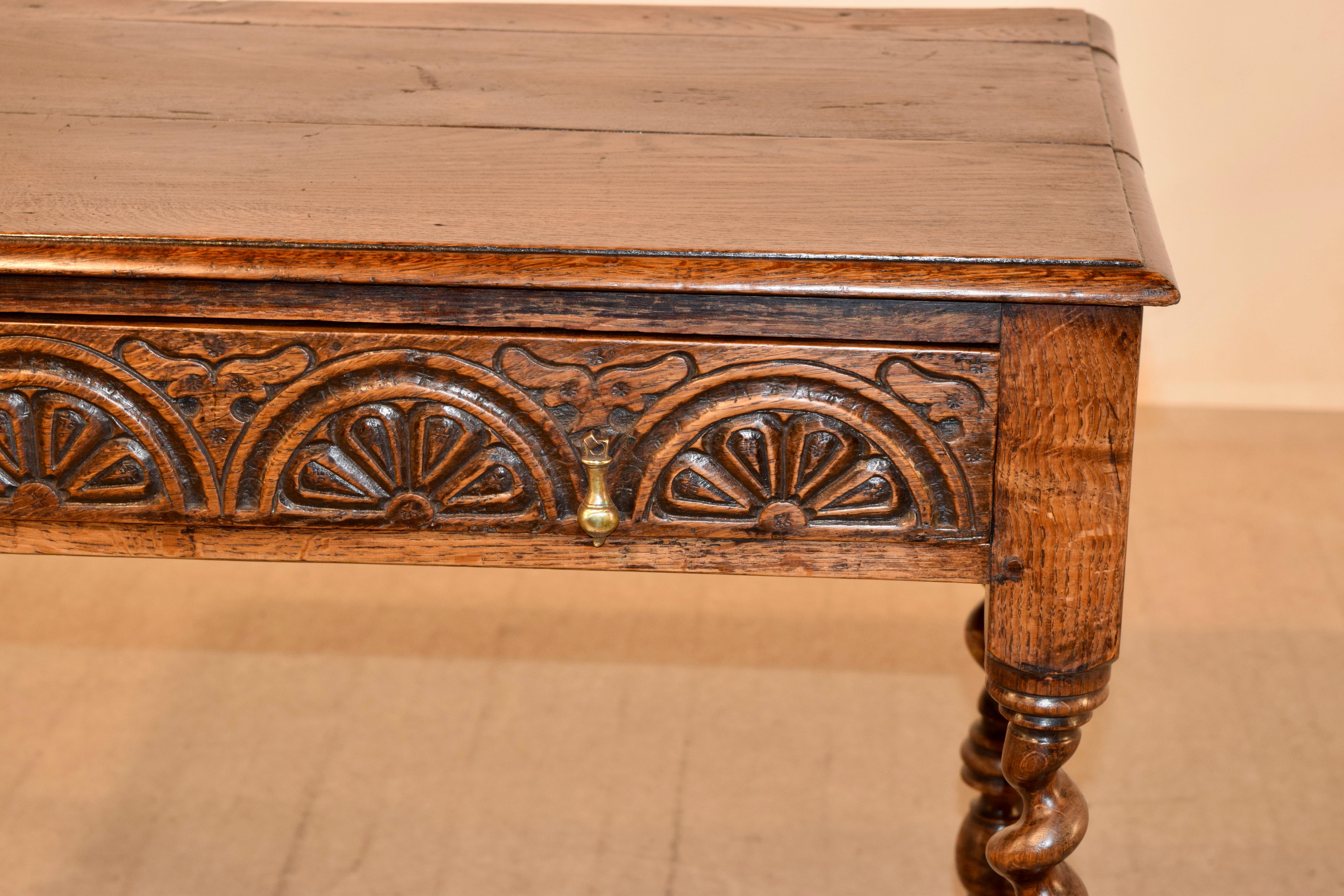 17th Century English Oak Side Table 8