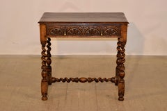 17th Century English Oak Side Table