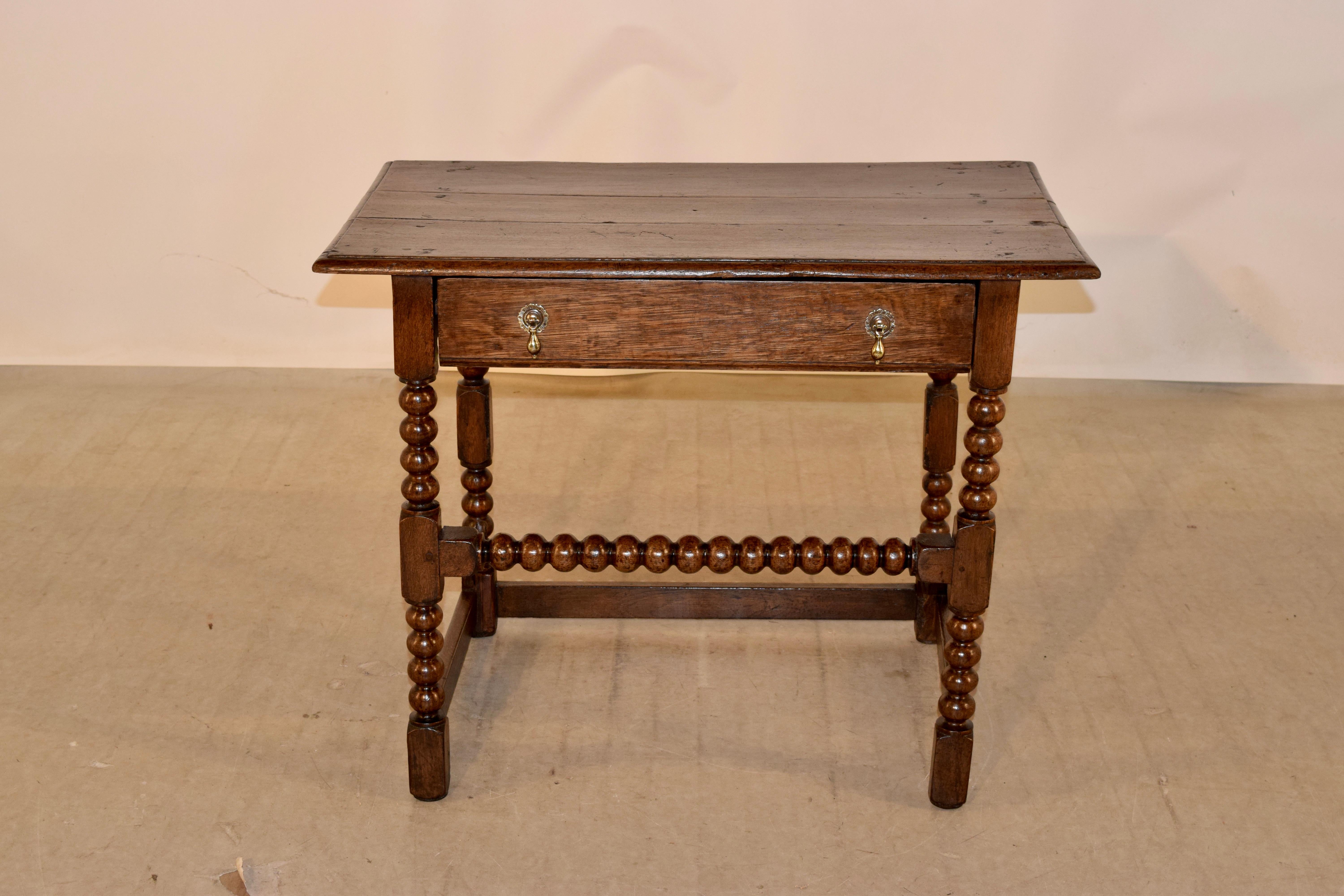 18th Century and Earlier 17th Century English Oak Side Table