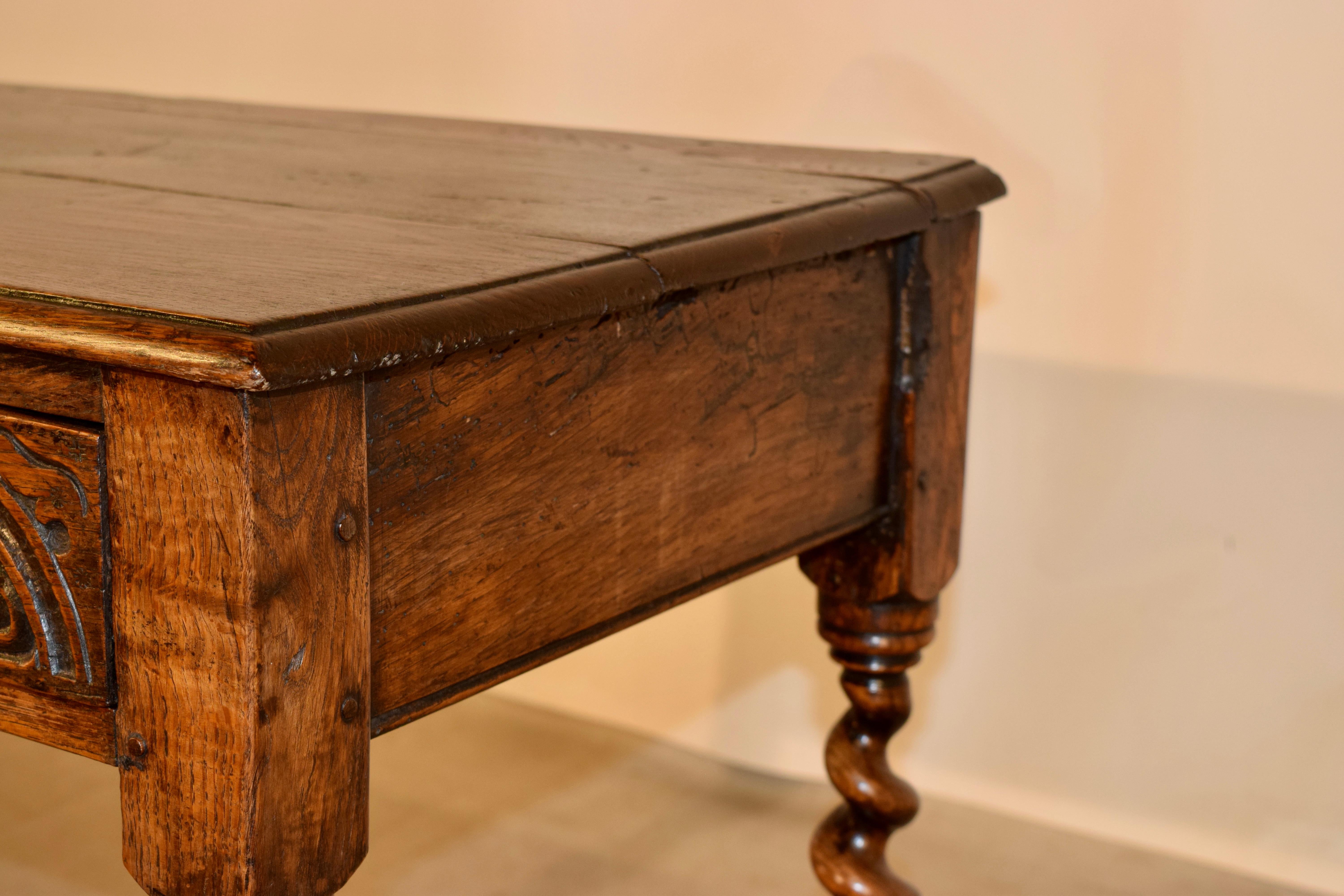 17th Century English Oak Side Table 2