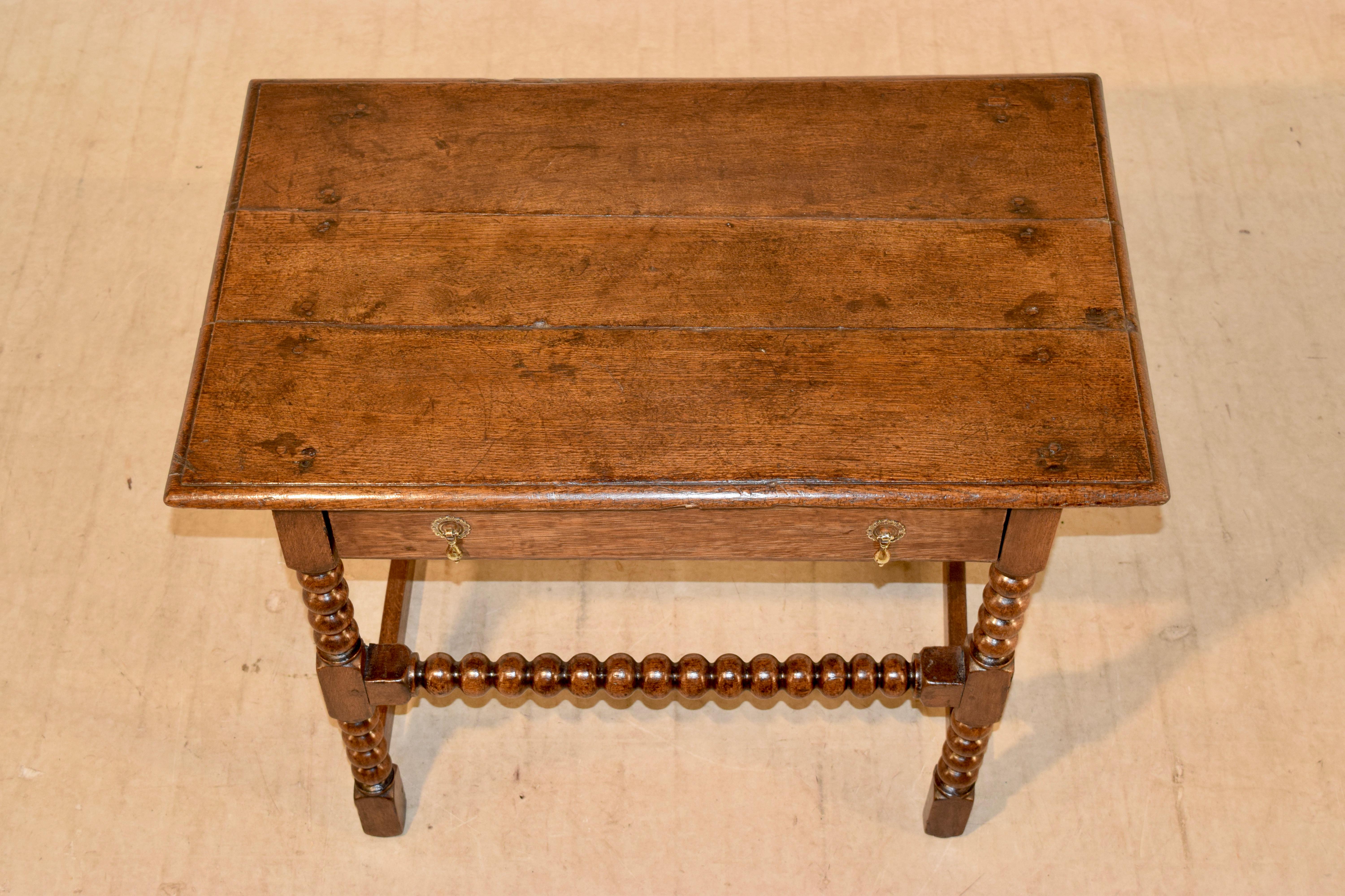 17th Century English Oak Side Table 2