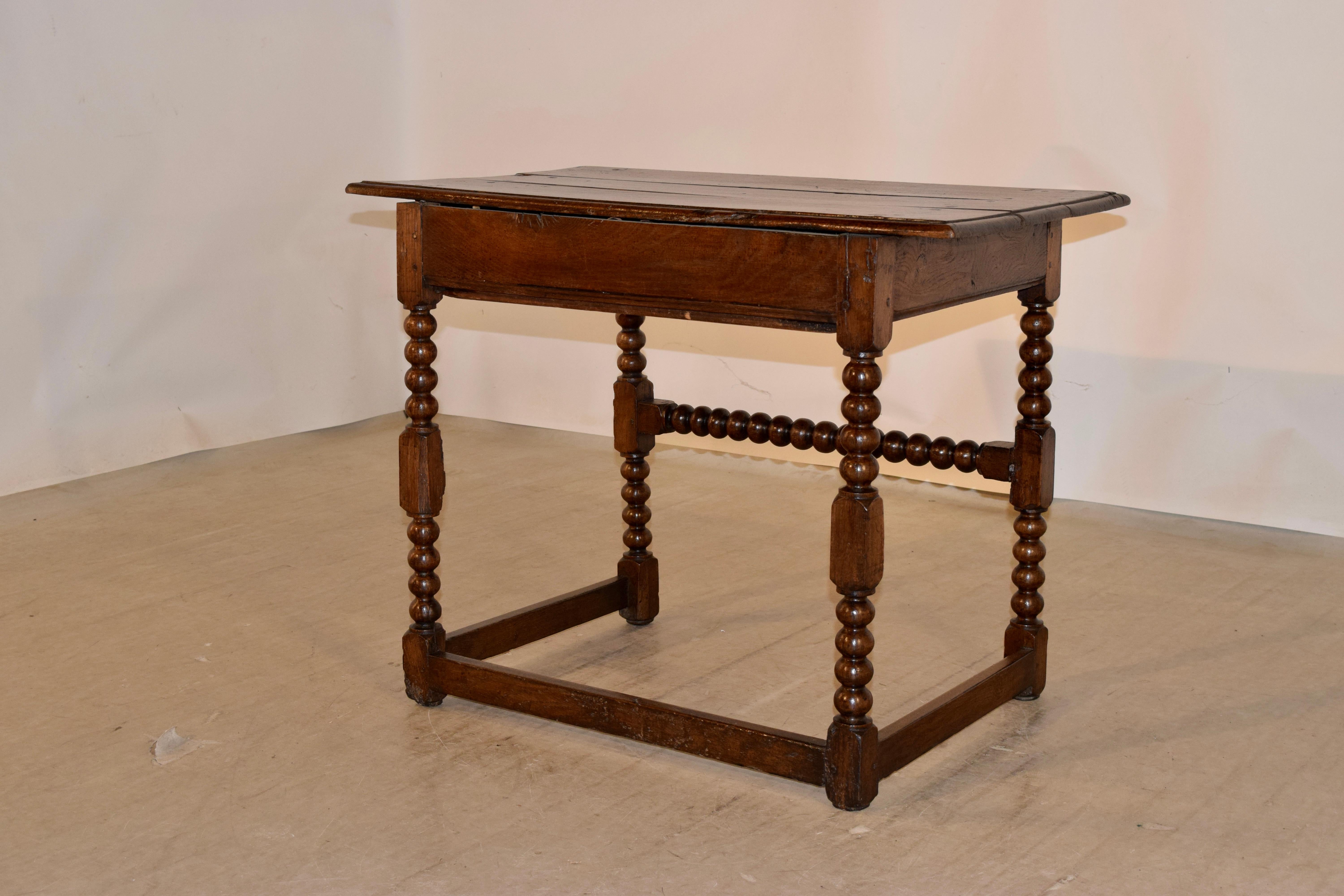 17th Century English Oak Side Table 3