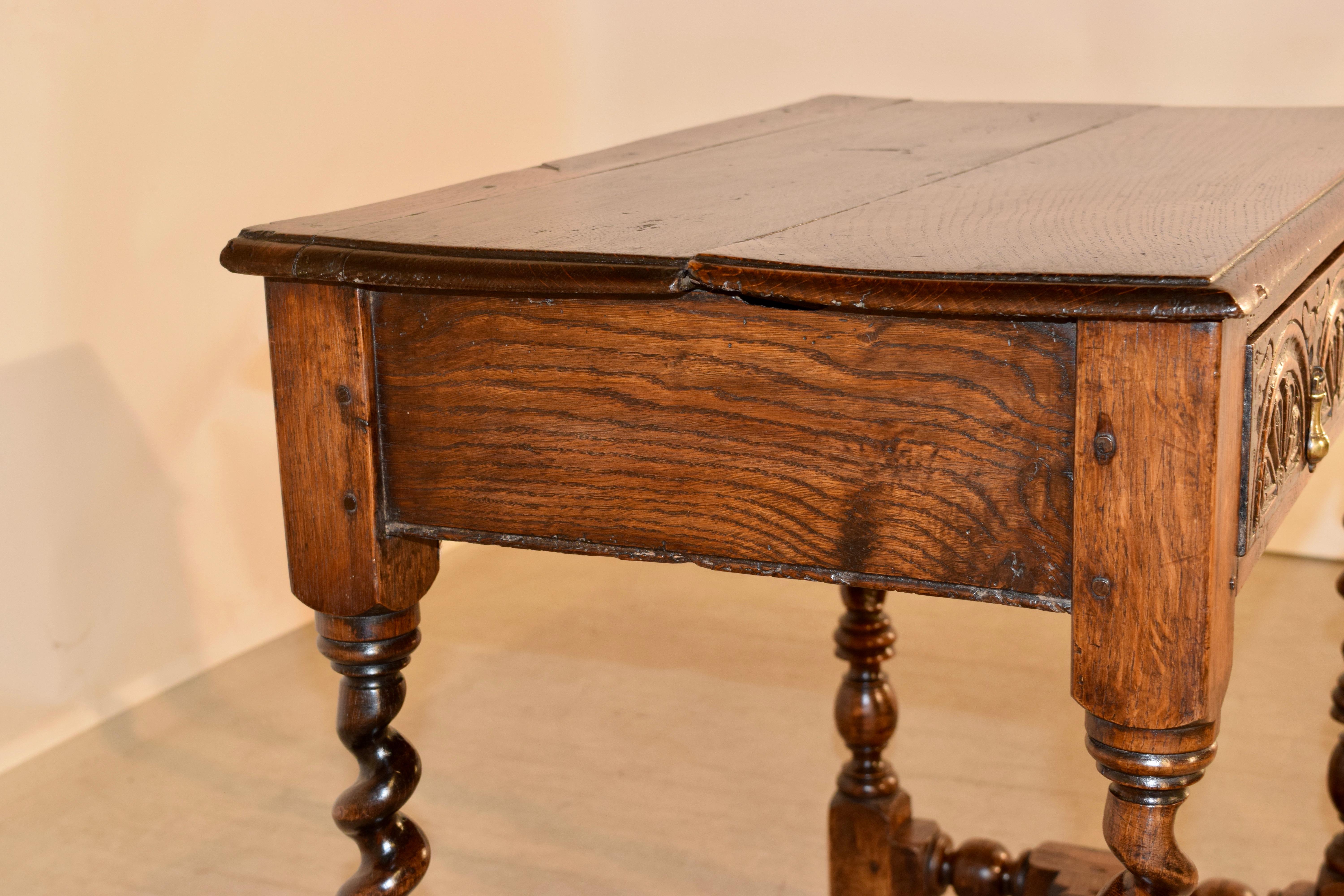 17th Century English Oak Side Table 5