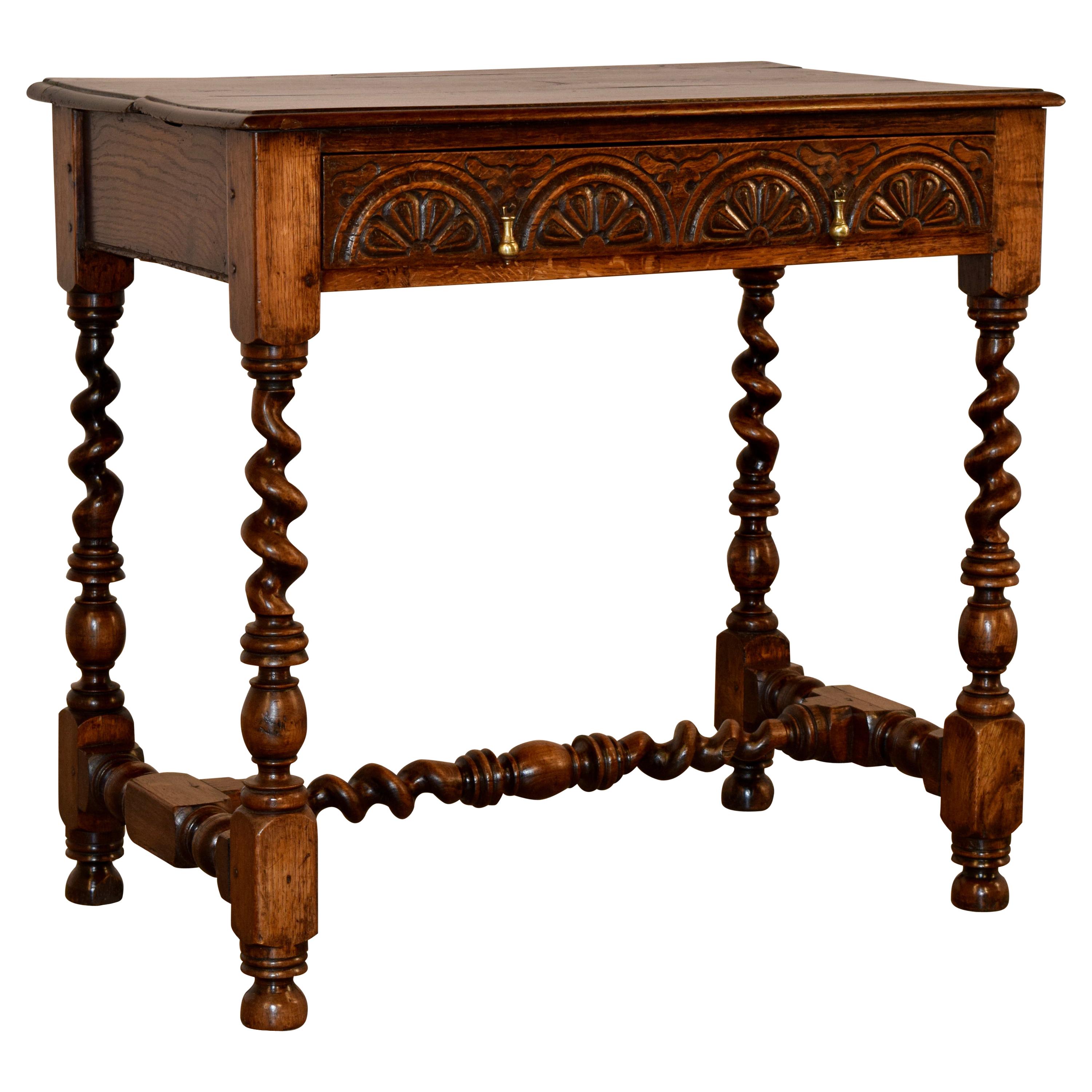 17th Century English Oak Side Table